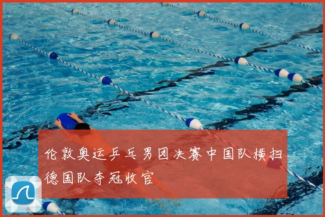 伦敦奥运乒乓男团决赛中国队横扫德国队夺冠收官